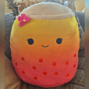 Squishmallow Limited Edition The Pink Boba Milk Tea Kelly Toys 16" Plush